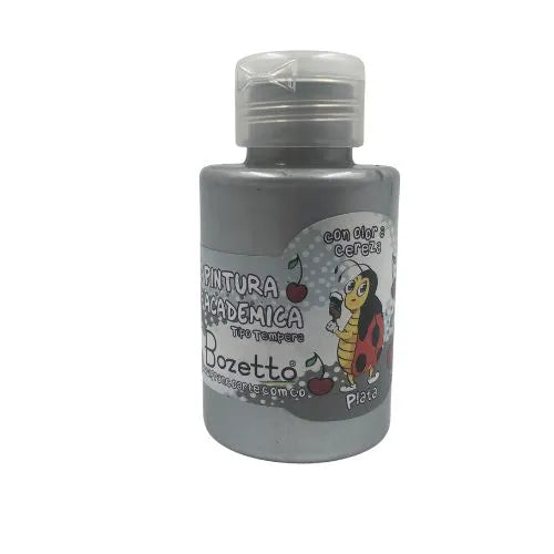 Pintura Académica Bozzetto - Con Olor De 120gm - Plateado
