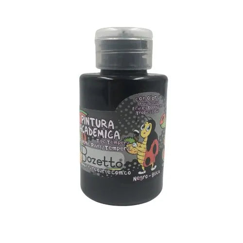 Pintura Académica Bozzetto - Con Olor De 120gm - Negro