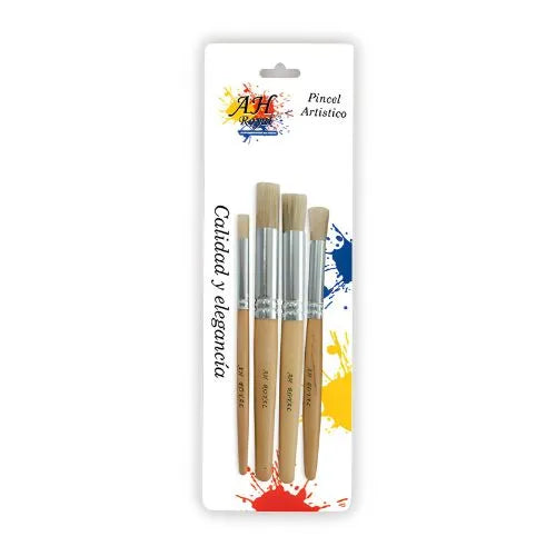 pincel mop, diferentes tamaños x3 unidades - Tipo redondos x4