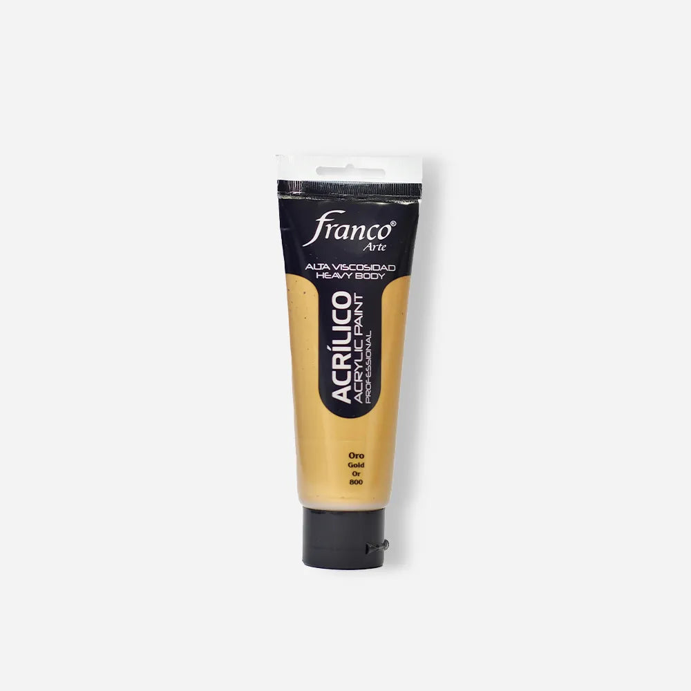 Pintura Acrílica Franco Arte x 100 ml Oro 800