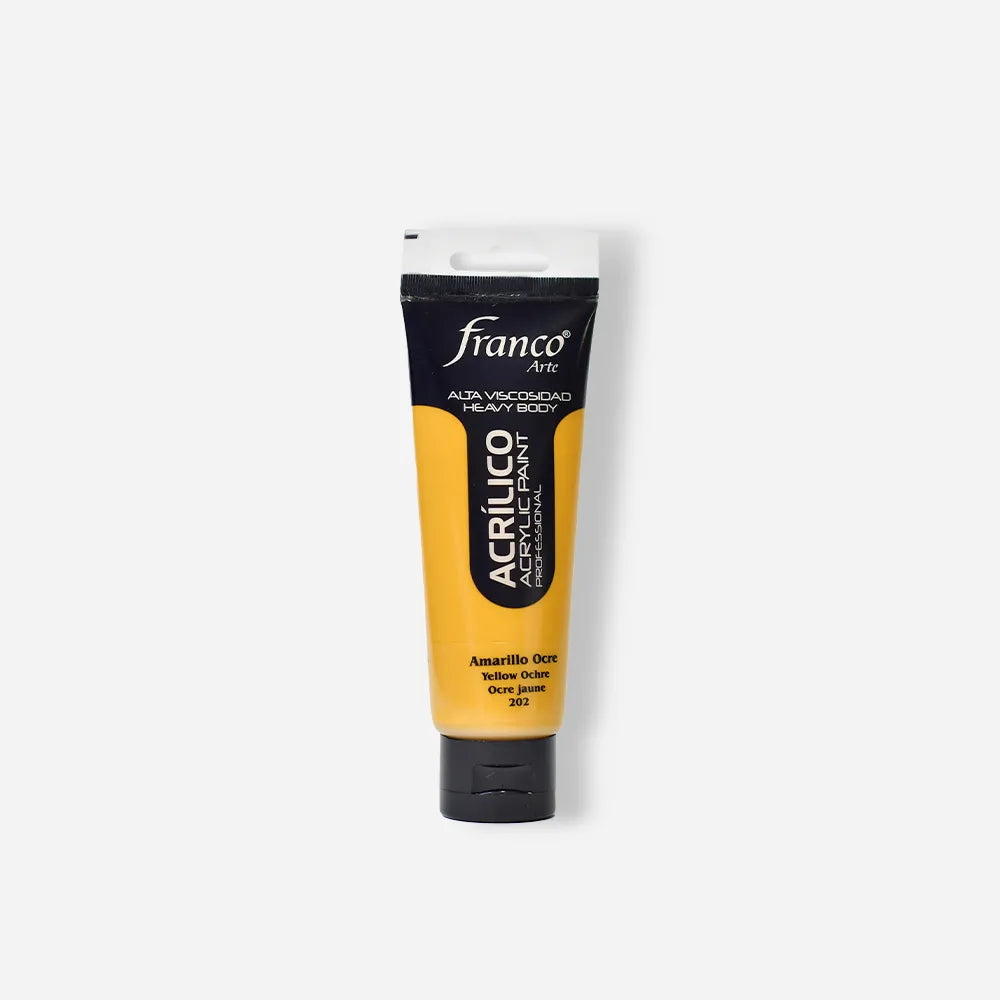 Pintura Acrílica Franco Arte x 100 ml Amarillo Ocre 202