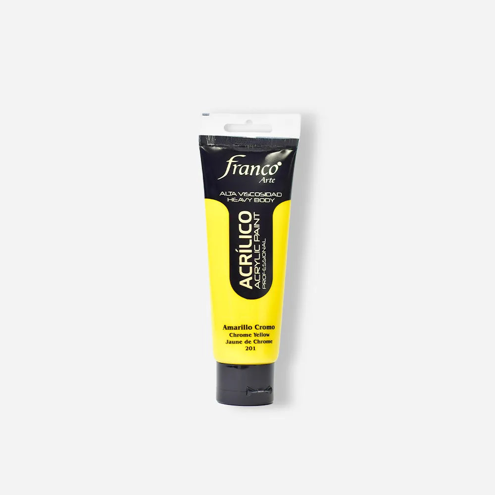 Pintura Acrílica Franco Arte x 100 ml Amarillo Cromo 201