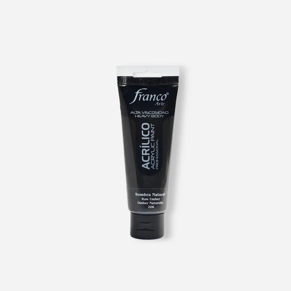 Pintura Acrílica Franco Arte x 100 ml Sombra Natural 206