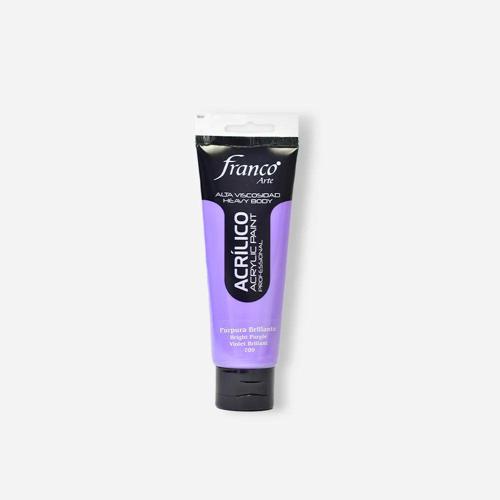 Pintura Acrílica Franco Arte x 100 ml Purpura Brillante 709