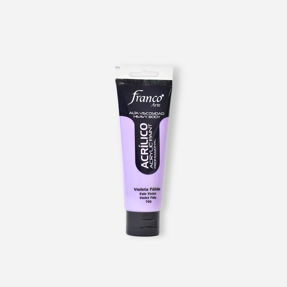 Pintura Acrílica Franco Arte x 100 ml Violeta Pálido 708