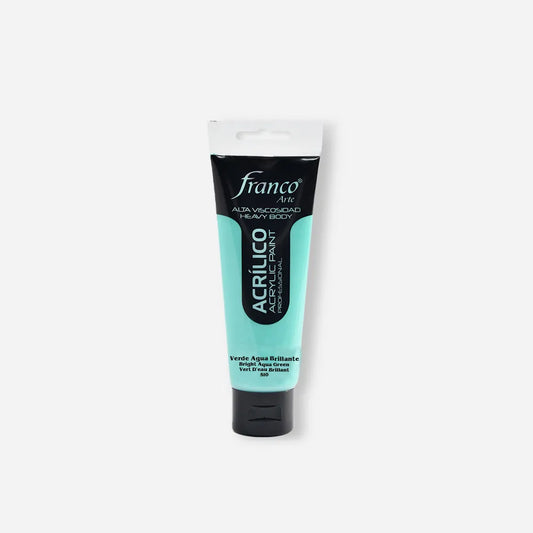 Pintura Acrílica Franco Arte x 100 ml Verde Agua Brillante 510