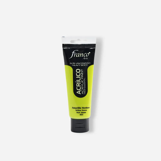 Pintura Acrílica Franco Arte x 100 ml Amarillo Verdoso 503