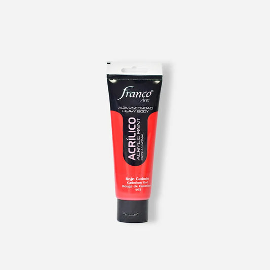 Pintura Acrílica Franco Arte x 100 ml Rojo Cadmio 402