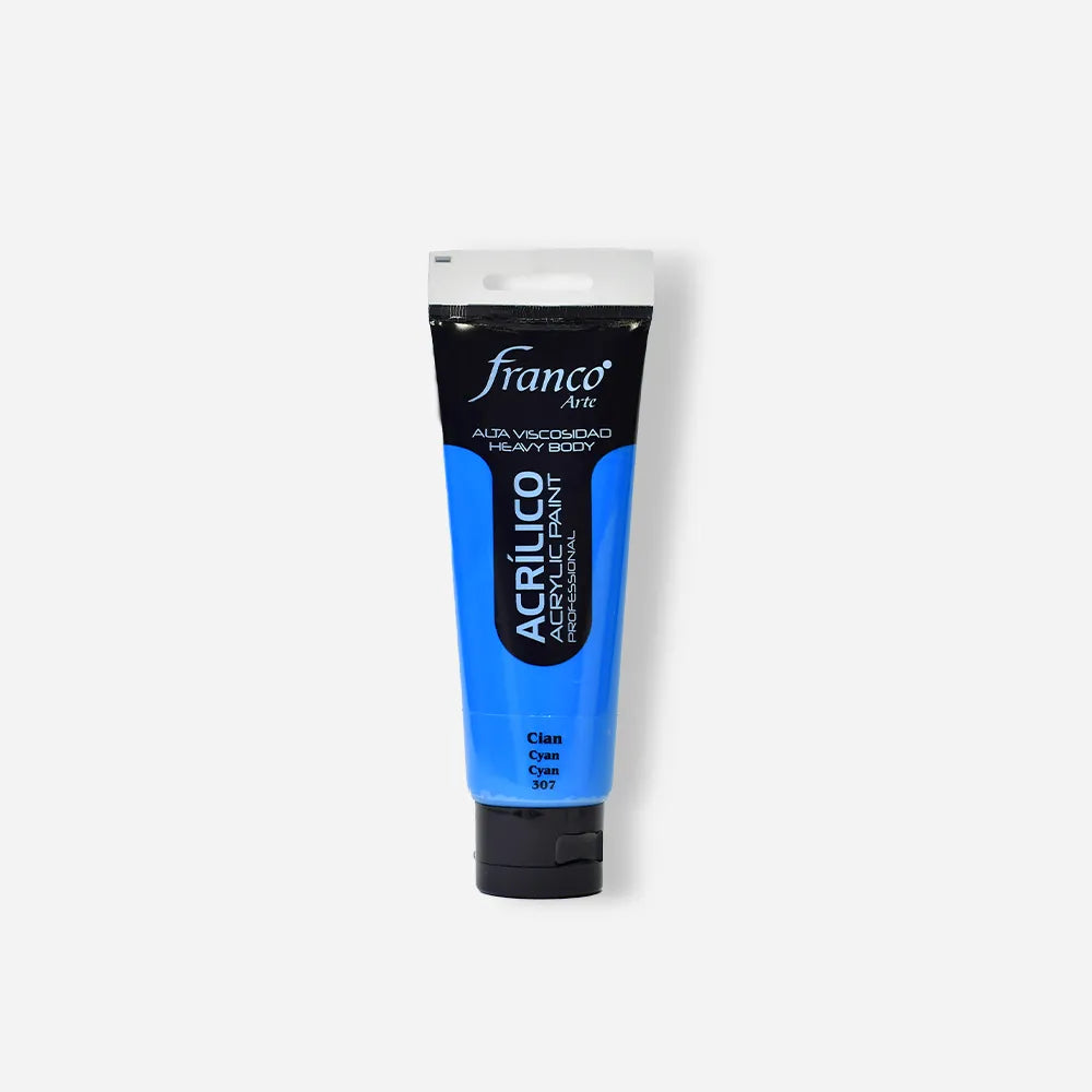 Pintura Acrílica Franco Arte x 100 ml Cian 307