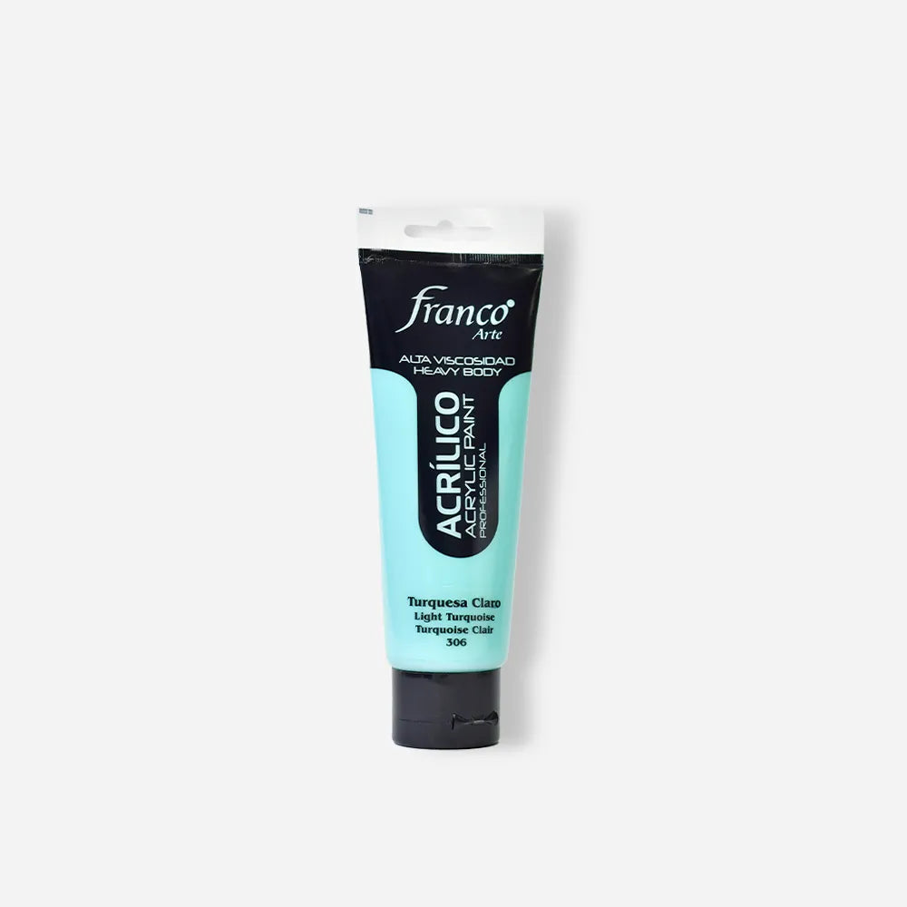Pintura Acrílica Franco Arte x 100 ml Turquesa Claro 306