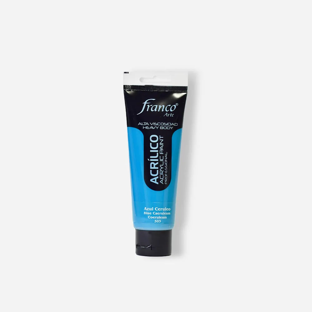 Pintura Acrílica Franco Arte x 100 ml Azul Ceruleo 303