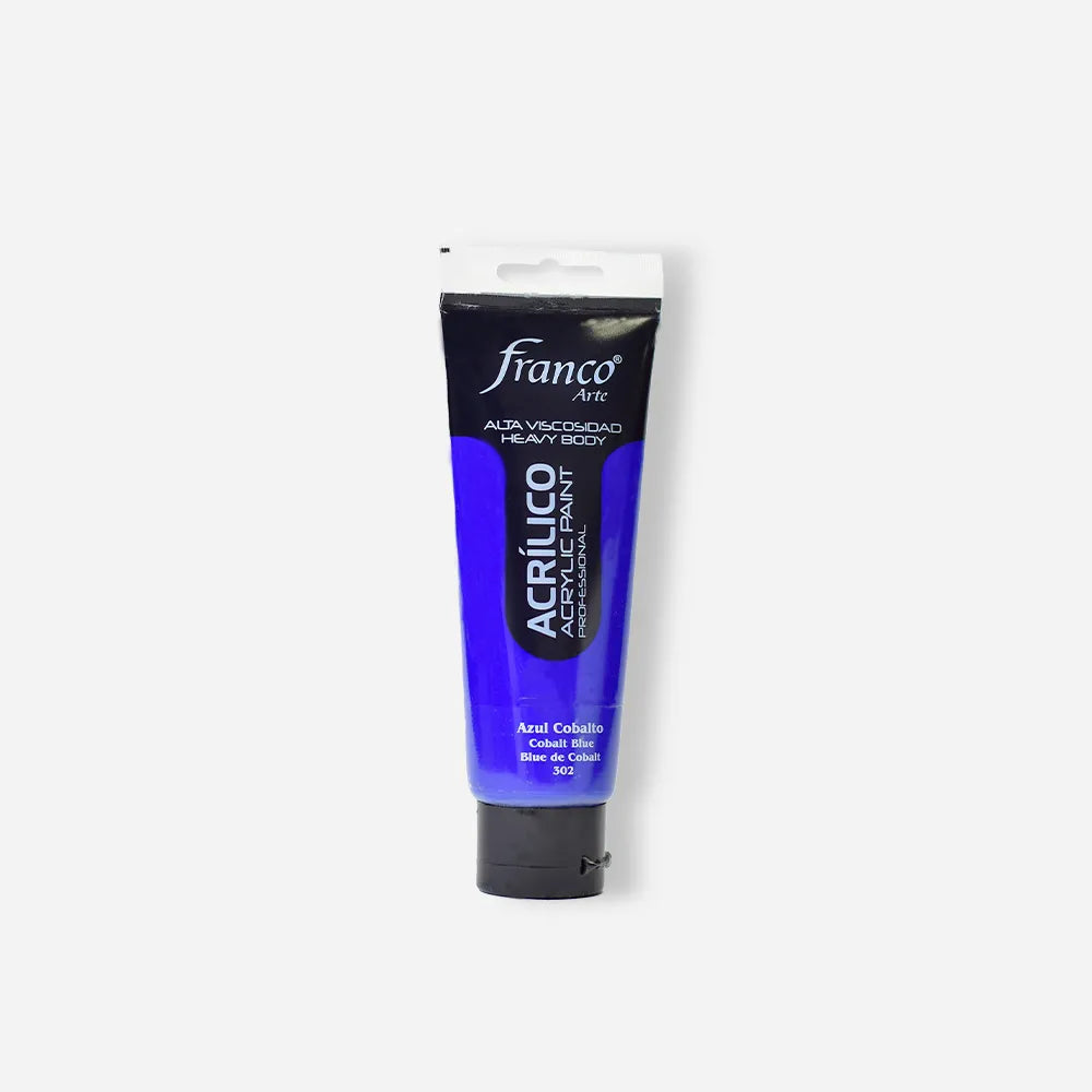 Pintura Acrílica Franco Arte x 100 ml Azul Cobalto 302