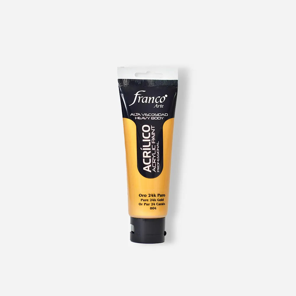 Pintura Acrílica Franco Arte x 100 ml Oro 24K Puro 804
