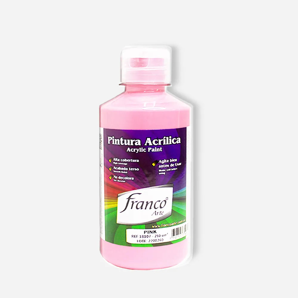 Pintura Acrílica Franco Arte al Frio X 250 ml - Pink
