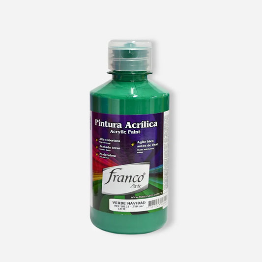 Pintura Acrílica Franco Arte al Frio X 250 ml - Verde Navidad