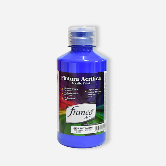 Pintura Acrílica Franco Arte al Frio X 250 ml - Azul Ultramar