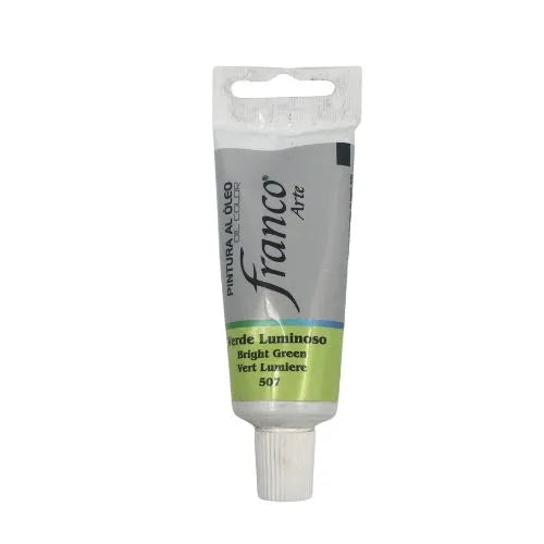 Pintura Oleo Franco Arte tamaño 37 cc Verde Luminoso 507