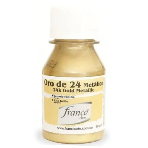 pintura base de aceite franco arte A base de aceite - Oro 24k, 60 cc