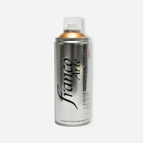 Pintura En Spray Franco Arte - Colores Metalizados De 14 Onzas - Oro Palido