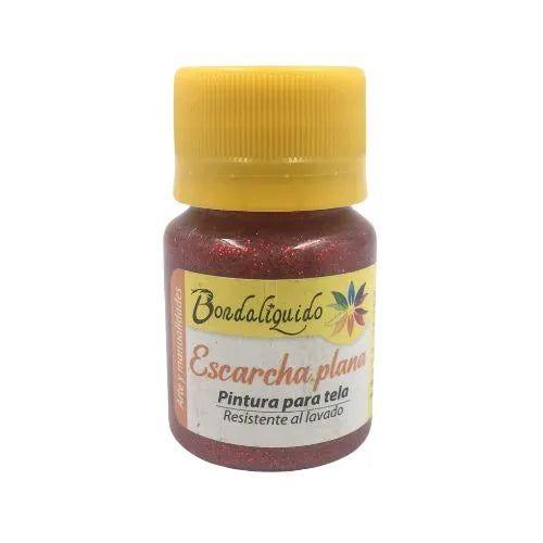 pintura con escarcha, marca Bordaliquido - Rojo