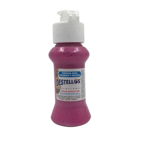 Pinturas Destellos De 60cc Para Cerámica Y Madera magenta