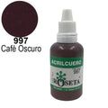 pintura para cuero acrilcuero de roseta - Café Oscuro