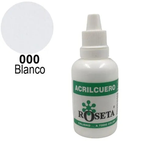 pintura para cuero acrilcuero de roseta - Blanco
