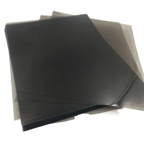 policover, caratulas plasticas x50 para encuadernacion - Carta Negro