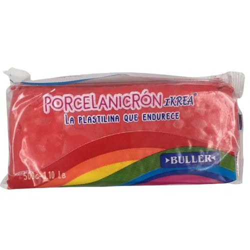 Porcelanicron O Masa Blanca - De 500 Grs - Rojo