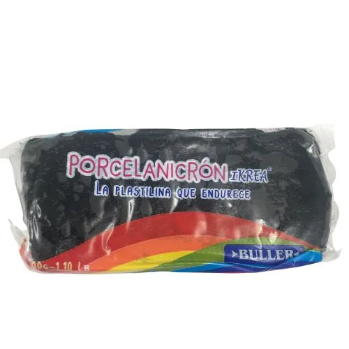 Porcelanicron O Masa Blanca - De 500 Grs - Negro