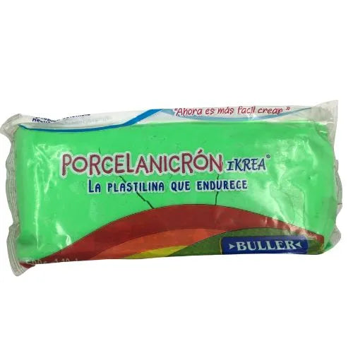 Porcelanicron O Masa Blanca - De 500 Grs - Verde Fluorescente