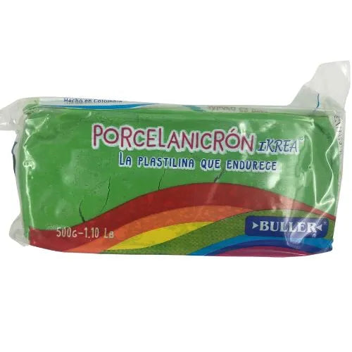 Porcelanicron O Masa Blanca - De 500 Grs - Verde Claro
