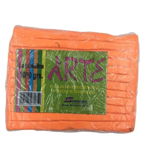 Plastilina Profesional Nessan - Naranja Fluorescentes