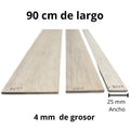 Tablas De Madera Balso - 4 X 25
