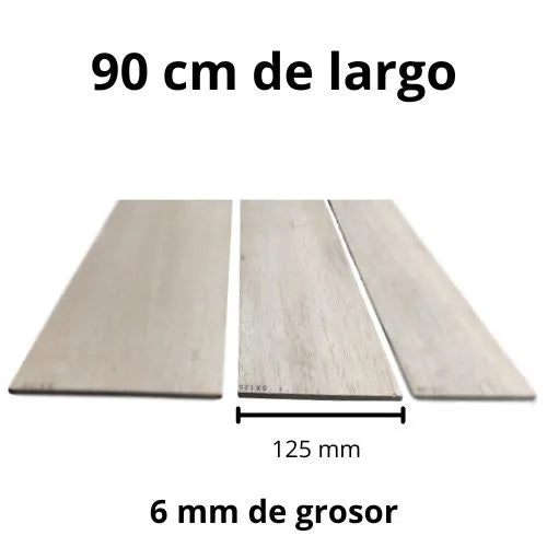 Tablas De Madera Balso - 6 X 125