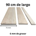 Tablas De Madera Balso - 6 X 75