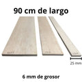 Tablas De Madera Balso - 6 X 25