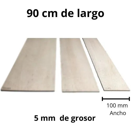 Tablas De Madera Balso - 5 X 100