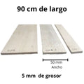 Tablas De Madera Balso - 5 x 50