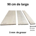 Tablas De Madera Balso - 5 X 25