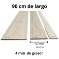 Tablas De Madera Balso - 4 X 50