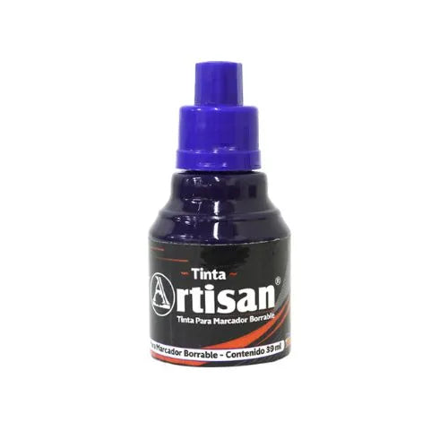 Tinta para marcador borrable recargable x 39 ml Azul