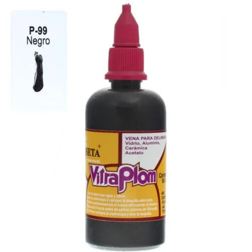vitraplom, bordeador para vitral - Negro P-99