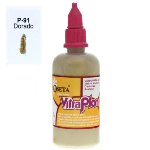 vitraplom, bordeador para vitral - Dorado P-91