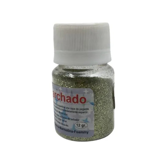 purpurina, polvo escarchado Bordaliquido - Verde Oliva