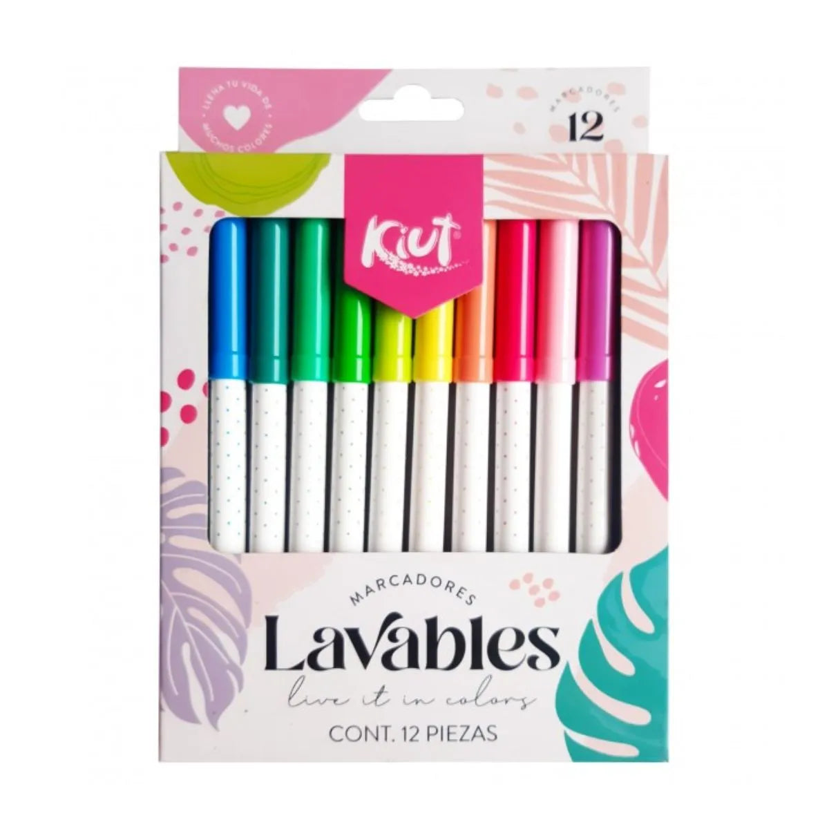 Marcador punta conica, marca Kiut X 12