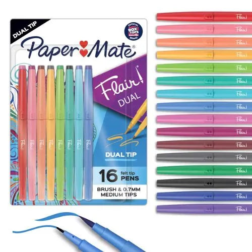 Paper Mate Micropunta O rotulador Flair Candy pop o Basicos - Doble Punta