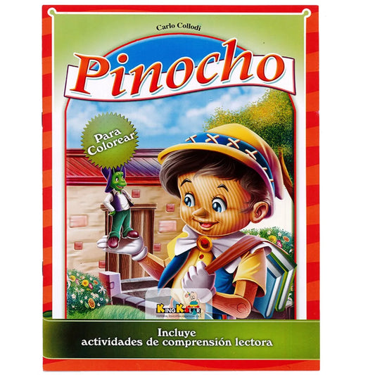 Libro para pintar En Idioma Español - King Kolor Pinocho