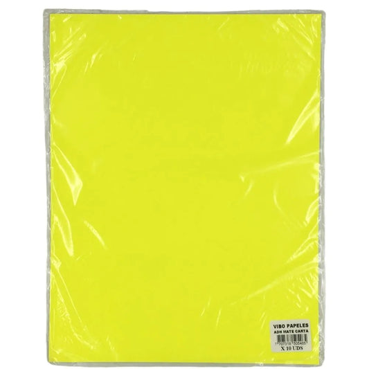 Papel adhesivo BOND Amarillo Neon