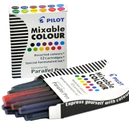 Pluma Pilot Parallel Para Caligrafía Recarga x12 Surtido
